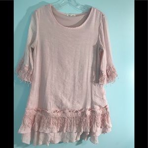Indigo Soul Pink Tunic Top